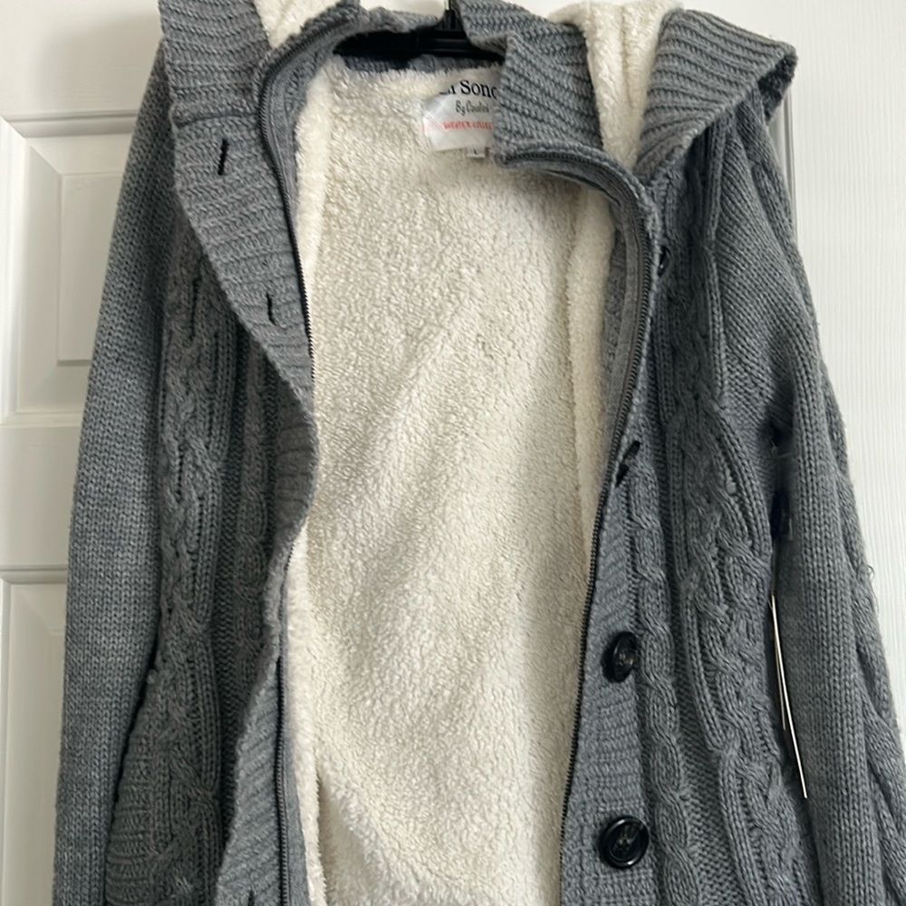 Winter sweater with faux inside